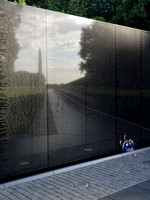 Reflection in Vietnam War Memorial